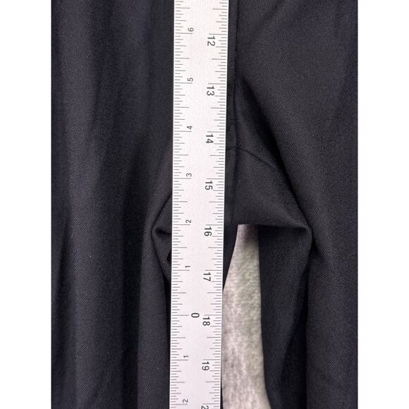 California Arts Pants 36 x 27 Black Wool Dume Relaxed Wide Dual Pleat Trousers - Picture 3 of 6